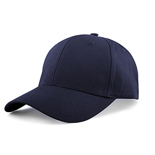 KELOYI Herren Cap Blau Baseball Damen Kappe Polo Verstellbare Cotton Outdoor Unisex Basecap Fitted Base Cap von KELOYI