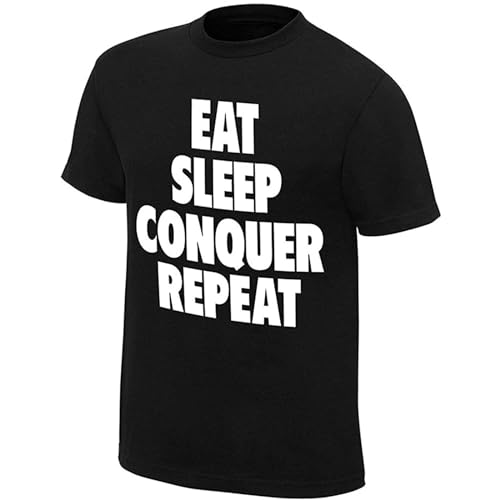 Brock Lesnar Conquer Special Edition Fashion Summer Men's Cotton T Shirt (Black XL) von KEMANG