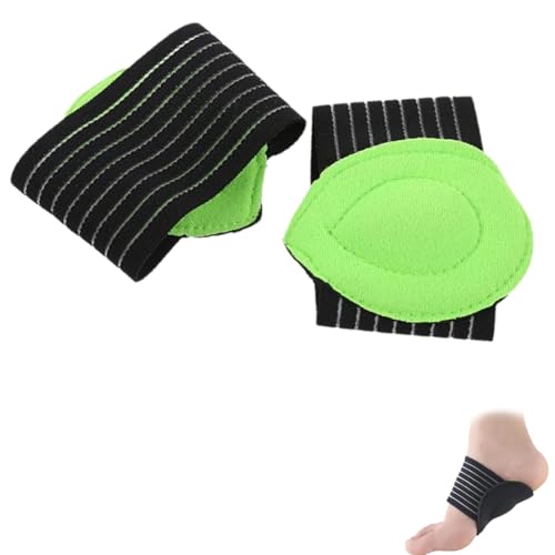 KEMUZ Fußgewölbestütze & Plantarfasziitis Bandage (2er Set) – Ergonomische Mittelfußbandage für Männer & Frauen, Schmerzlinderung bei Fußgewölbeschmerzen, Verstellbar & Atmungsaktiv von KEMUZ