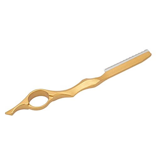 KENANLAN Haarausdünnungsrasierer, Professionelles Haarstyling-Trimm-Rasiermesser, Haartexturierungs-Schneidrasierer (Gold) von KENANLAN