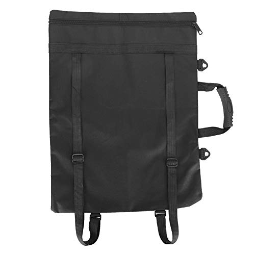 KENANLAN Malerei Rucksack Tragbare Kinder Zeichenbrett Multifunktionale A3 wasserdichte Tasche (8K Schwarze tragbare Maltasche) von KENANLAN