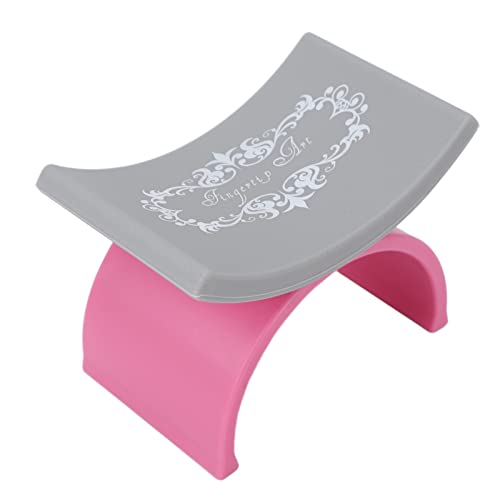 Maniküre Handauflage, Nagelarmauflage Kissen Tischmaniküre U-förmiger Handkissenhalter Weiches Silikon für Nägel, Kunst, DIY (Rosa) von KENANLAN