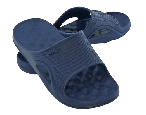 KENBO Badeschuhe Badelatschen Pantoletten Saunaschuhe Sandale Gr.37-49 Made in EU! (Navy, EU Schuhgrößensystem, Erwachsene, Numerisch, M, 42) von KENBO