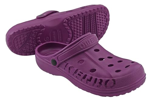 KENBO Clogs Damen Herren Gartenschuhe Badeschuhe Pantoletten Hausschuh Freizeit Praxis Gr.36-49 (Berry, EU Schuhgrößensystem, Erwachsene, Numerisch, M, 39) von KENBO