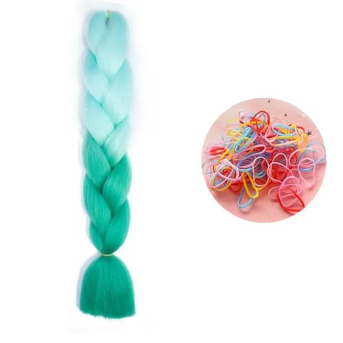 24 Zoll Jumbo Braids Extensions Synthetisches Flechthaar Afro Ombre Farbe Haar für Kinder Braid B44 24inch 1Stück von KENFHH