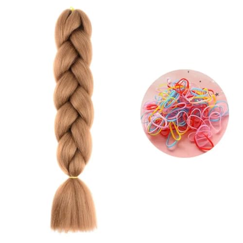 24 Zoll Jumbo Braids Extensions Synthetisches Flechthaar Afro Ombre Farbe Haar für Kinder Zopf 30 24 Zoll 1 Stück von KENFHH