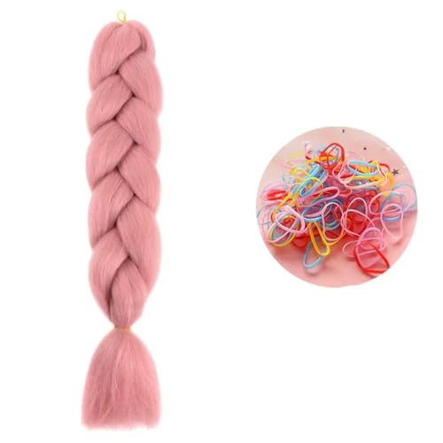 24 Zoll Jumbo Braids Extensions Synthetisches Flechthaar Afro Ombre Farbe Haar für Kinder Zopf A17 24inch 1Stück von KENFHH