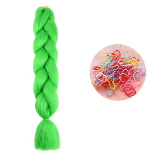 24 Zoll Jumbo Braids Extensions Synthetisches Flechthaar Afro Ombre Farbe Haar für Kinder Zopf A26 24inch 1Stück von KENFHH