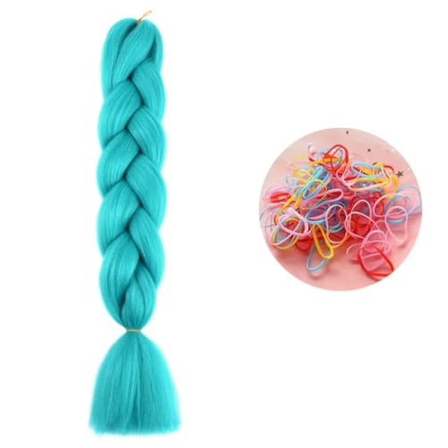 24 Zoll Jumbo Braids Extensions Synthetisches Flechthaar Afro Ombre Farbe Haar für Kinder Zopf A27 24inch 1Stück von KENFHH