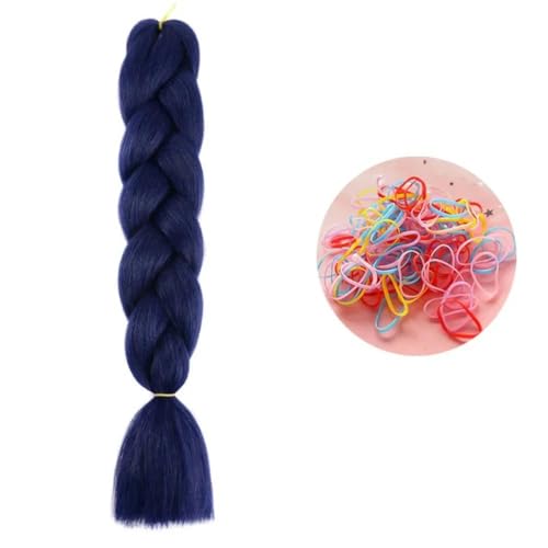 24 Zoll Jumbo Braids Extensions Synthetisches Flechthaar Afro Ombre Farbe Haar für Kinder Zopf A28 24inch 1Stück von KENFHH