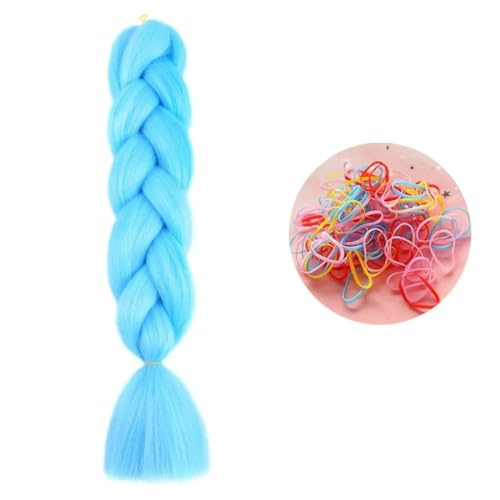 24 Zoll Jumbo Braids Extensions Synthetisches Flechthaar Afro Ombre Farbe Haar für Kinder Zopf A31 24inch 1Stück von KENFHH