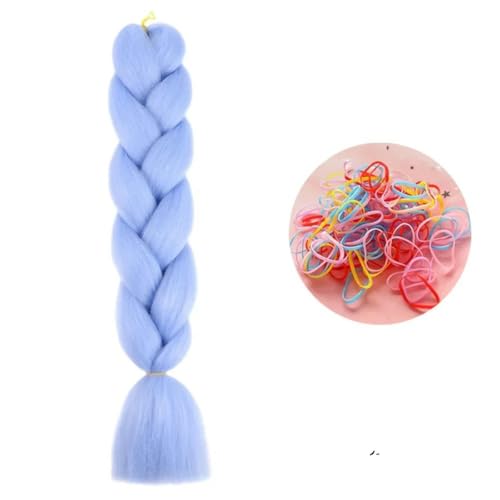 24 Zoll Jumbo Braids Extensions Synthetisches Flechthaar Afro Ombre Farbe Haar für Kinder Zopf A33 24inch 1Stück von KENFHH