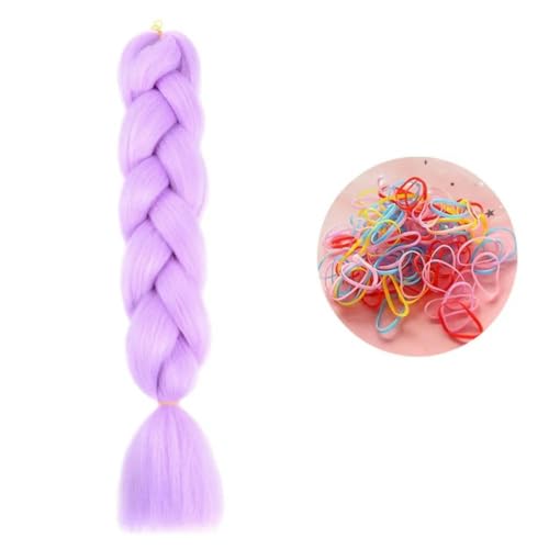 24 Zoll Jumbo Braids Extensions Synthetisches Flechthaar Afro Ombre Farbe Haar für Kinder Zopf A36 24inch 1Stück von KENFHH