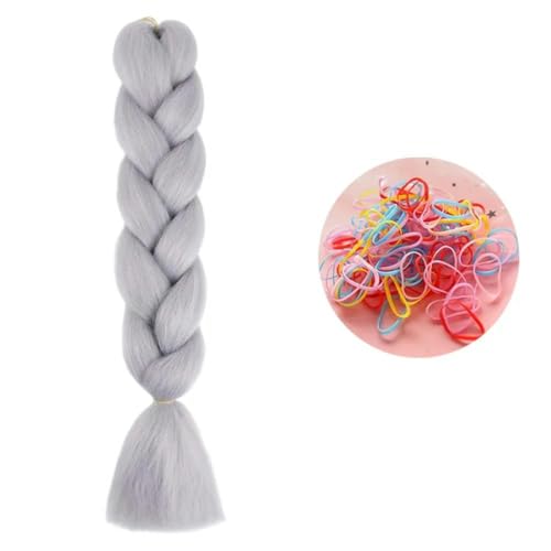 24 Zoll Jumbo Braids Extensions Synthetisches Flechthaar Afro Ombre Farbe Haar für Kinder Zopf A39 24inch 1Stück von KENFHH