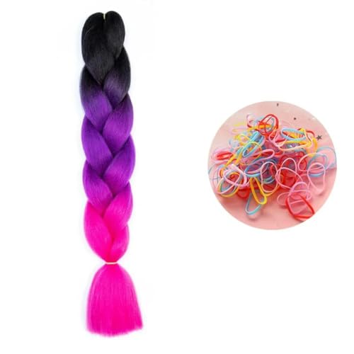 24 Zoll Jumbo Braids Extensions Synthetisches Flechthaar Afro Ombre Farbe Haar für Kinder Zopf C11 24inch 1Stück 24 Zoll Jumbo Braids Extensions Synthetisches Flechthaar Afro Ombre Farbe Haar für Kinder Zopf C11 24inch 1Stück von KENFHH