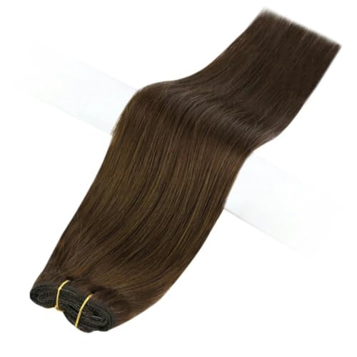 3-teilige Clip-On-Extensions aus Echthaar, Clip-In-Haarverlängerungen aus Echthaar für Frauen, 4 bis 16 Zoll, 50 Gramm pro Set von KENFHH