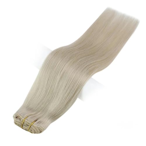 3-teilige Clip-On-Extensions aus Echthaar, Clip-In-Haarverlängerungen aus Echthaar für Frauen, 60 18 Zoll, 50 Gramm pro Set von KENFHH