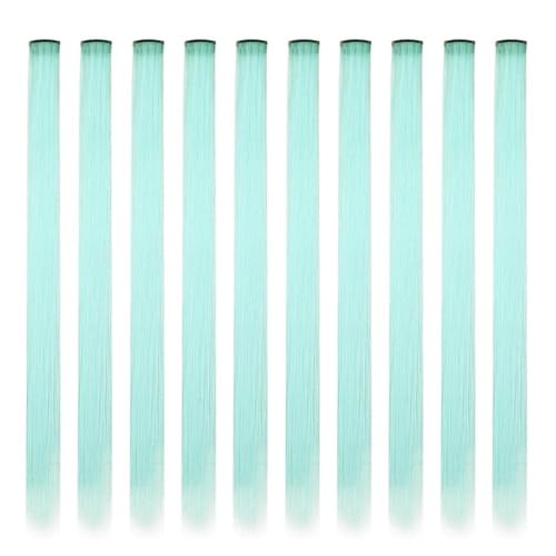 Synthetische 10-teilige glatte Haarverlängerungen zum Anklipsen, 55,9 cm, bunte Highlights, für Frauen, Partys, G14, 55,9 cm Synthetische 10-teilige glatte Haarverlängerungen zum Anklipsen, 55,9 cm, bunte Highlights, für Frauen, Partys, G14, 55,9 cm von KENFHH