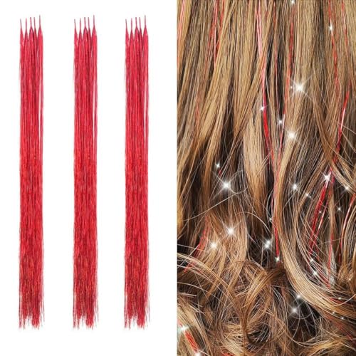 Synthetisches Haar Regenbogen Haarverlängerungen I Tip farbige Accessoires für Mode Frauen 2023 rot 24 Zoll 10 Stück Synthetisches Haar Regenbogen Haarverlängerungen I Tip farbige Accessoires für Mode Frauen 2023 rot 24 Zoll 10 Stück von KENFHH