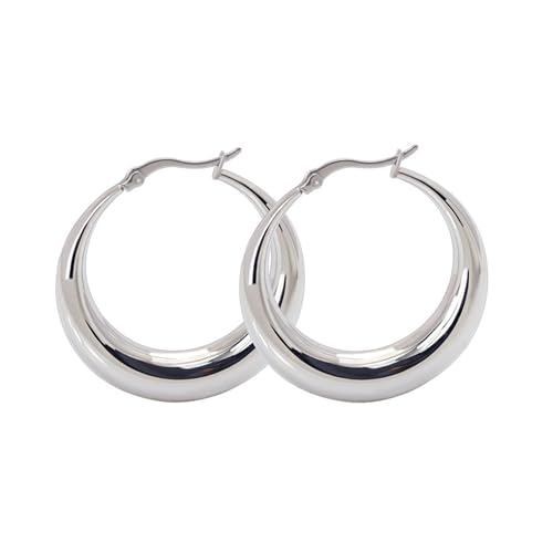 KENIY Ohrringe Silber für Damen Creolen Hypoallergen 14K Vergoldete Gold Leichte Silber Ohrringe Damen für Frauen Mädchen 20 30 40 50 60mm von KENIY