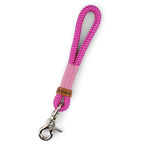 KENSONS for dogs SCHLÜSSELANHÄNGER | Pink-Rosa | Schlüsselband | Lanyard für Männer und Frauen - mit Liebe HANDGEMACHT | Geschenk | Valentinstag | Geburtstag von KENSONS for dogs