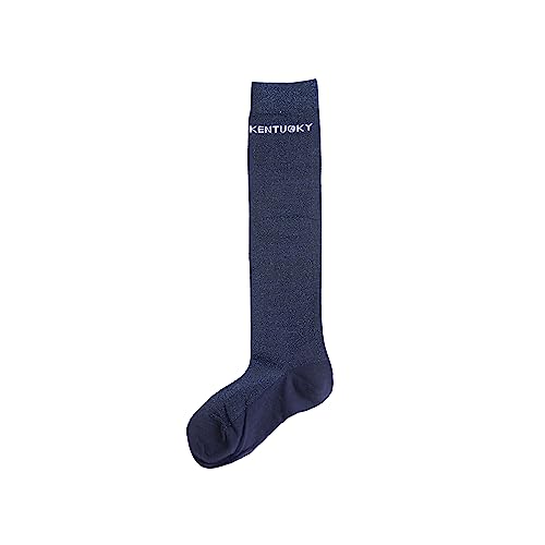 KENTUCKY HORSEWEAR Reitsocken Glitter - Unisex-Erwachsene - 1 Stück - Blau - 41-46 von KENTUCKY HORSEWEAR