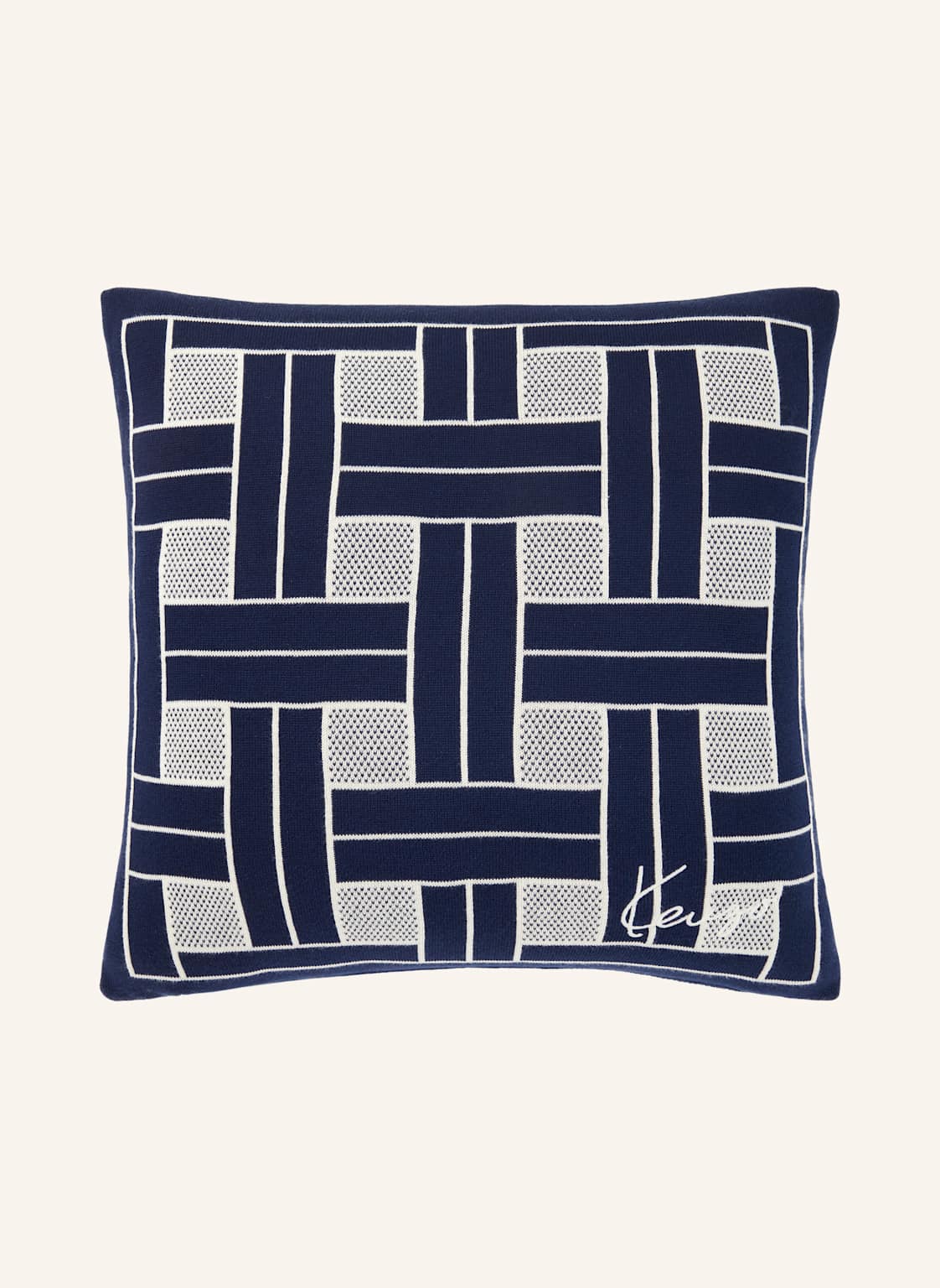 Kenzo Home Dekokissenhülle Kweave blau von KENZO HOME