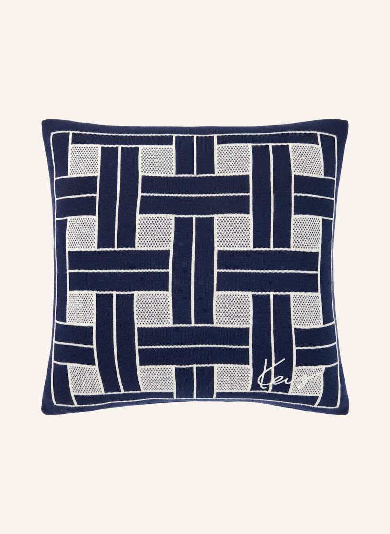 Kenzo Home Dekokissenhülle Kweave blau von KENZO HOME