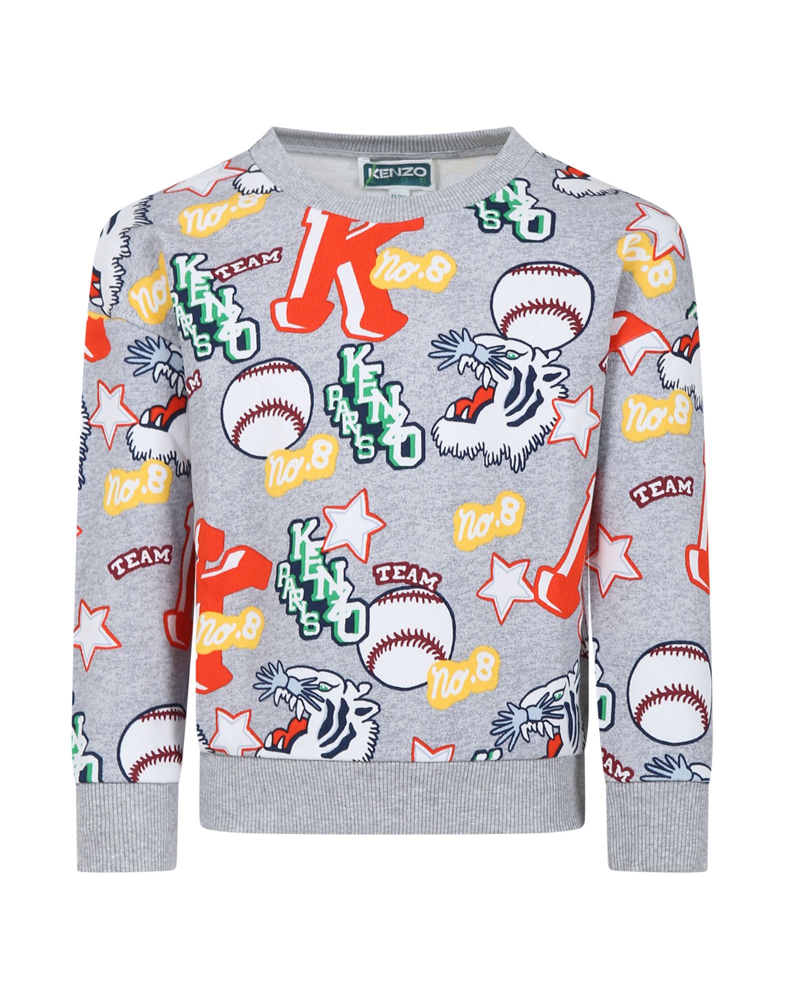 KENZO Sweatshirt Kinder Grau von KENZO