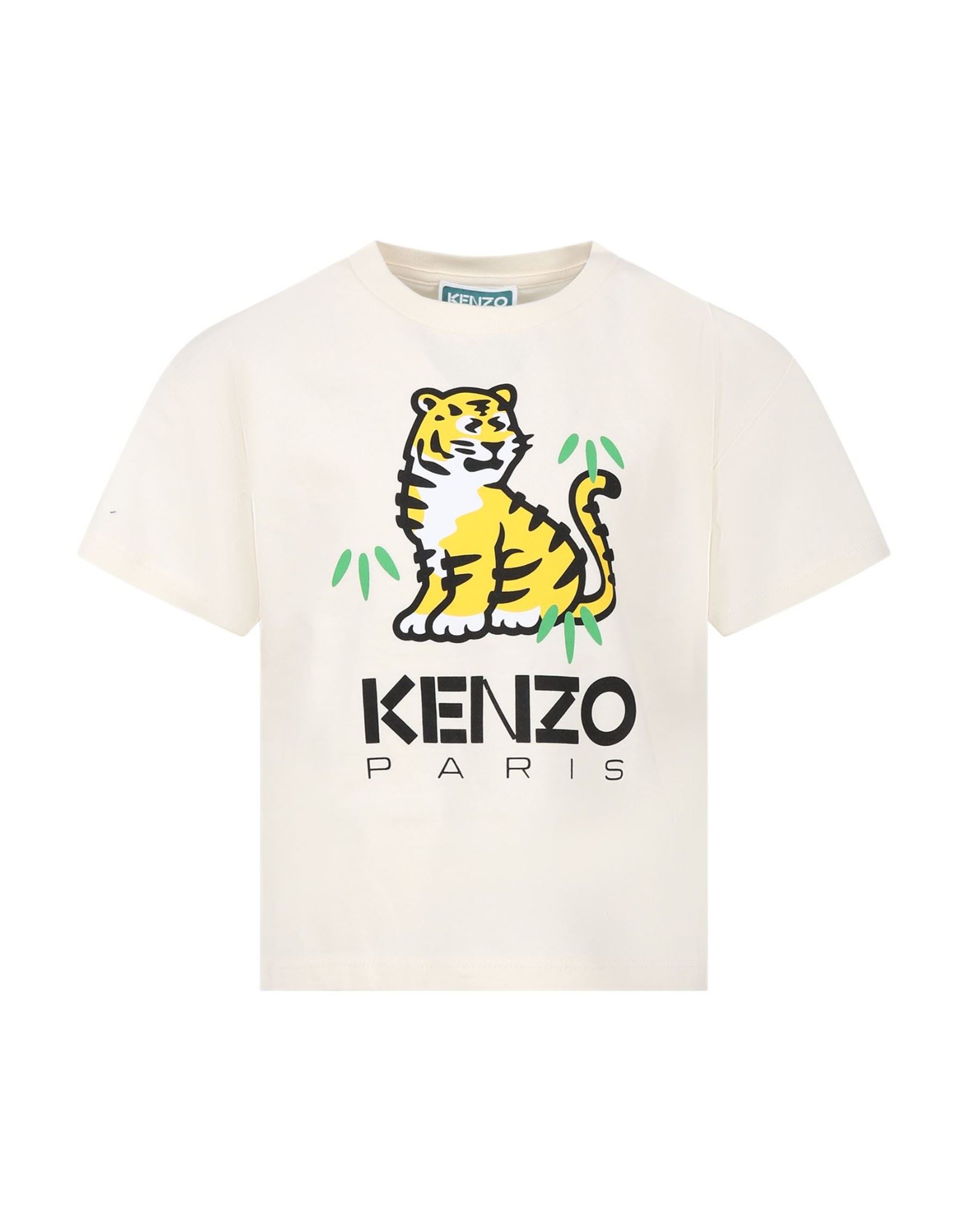 KENZO T-shirts Kinder Elfenbein von KENZO