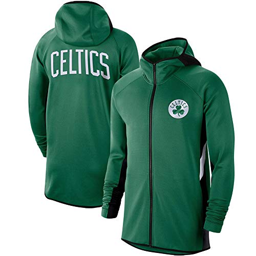 KEPL Kapuzenpulli Männer Casual NBA Basketball Kleidung Celtics Grün Hoodies Männer Sport Langarm Casual Zipper Cardigan,L von KEPL