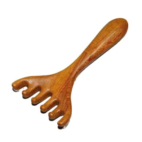 KEQAR 1 Massagekamm Meridian Kamm Mit Langem Griff Kopfmassagegerät Kopfhautmassagegerät Sha Holzkamm Breitzahnkämme Für Frauen Pe Kamm von KEQAR