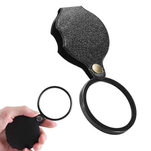 KEQAR 1 Stück Mini-Lupe, 10x tragbare Lupe, faltbare Leselupe, tragbare Lupe zum Lesen, Bücher, Zeitungen, Karten, Schmuck, Reparaturen, Handwerk von KEQAR