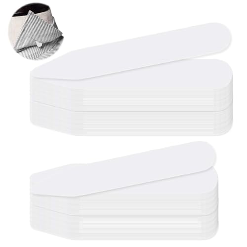 KEQAR 120er Set Kragenstäbchen Hemdhalter Kragenverstärker Hemdkragen Einsatz Plastik (6 * 1cm, 7 * 1cm) von KEQAR
