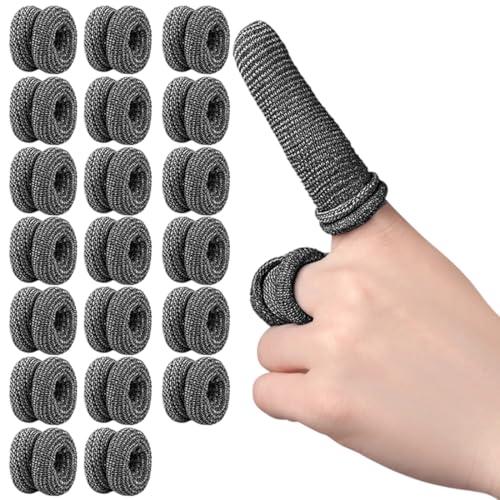 KEQAR 20 Stück Schnittfeste Fingerlinge Fingerschutz Wiederverwendbare Daumen und Fingermanschettenschützer Rutschfeste Handschuhe Lebensdauerverlängerer Küchenarbeiten Skulpturen Gartenpflücken KEQAR 20 Stück Schnittfeste Fingerlinge Fingerschutz Wiederverwendbare Daumen und Fingermanschettenschützer Rutschfeste Handschuhe Lebensdauerverlängerer Küchenarbeiten Skulpturen Gartenpflücken von KEQAR