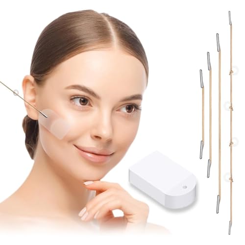 KEQAR 40 Stück Face Lifting Tape, Unsichtbare Facelifting Aufkleber, V-Form Instant Invisible Face, Neck and Eye Lift, Make-up Facelifting Werkzeuge Für Gesicht von KEQAR