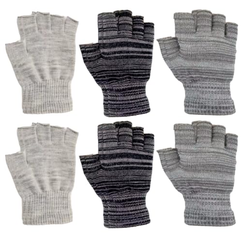 KEQAR 6 Paar Armstulpen Damen Sommer UV Handschuhe nägel Fingerlose Handschuhe UV Schutz Anti Rutsch Sonnenschutz Fahren im Freien Sommer Leichte Damen Mädchen Sunblock Handschuhe von KEQAR
