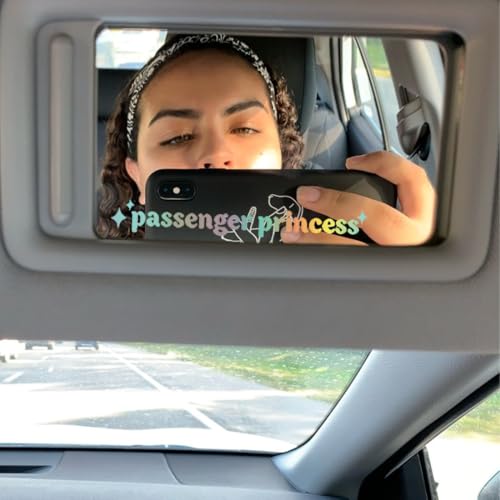 KEQAR 8 Stück Passenger Princess Car Mirror Sticker, Lustige Niedliche Prinzessinnen Autoaufkleber, für Autofenster und Autodekoration (Vier Farben) von KEQAR