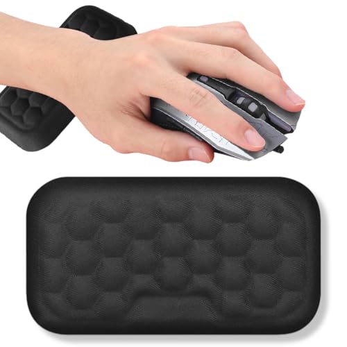 KEQAR Ergonomische Handgelenkauflage, Ellenbogenstütze aus Memory-Schaumstoff, für Schreibtisch, reduziert Arm- und Ellenbogenbelastung beim Computerarbeiten (schwarz) von KEQAR