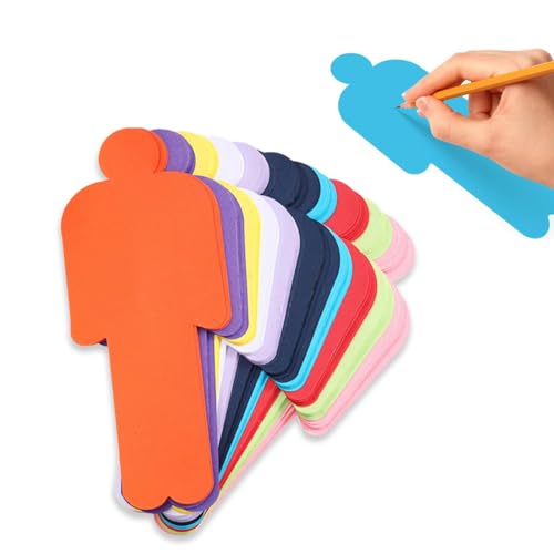 KEQAR Set mit 100 Gastgeberkarten, Gastgeberkarten mit Charaktermotiven, leere Lernkarten für Büros, Schulen, Präsentationen und Veranstaltungen, Größe 12x8cm (10 Farben) von KEQAR