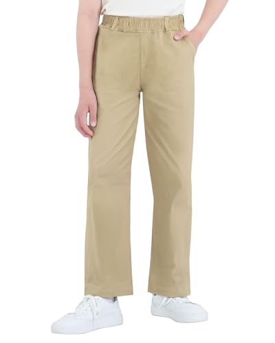 KEREDA Jungen Hosen Kinder Cargohose Chino Hose Jogginghose Baumwolle,Khaki,EU 158-164,Manufacturer 160 von KEREDA