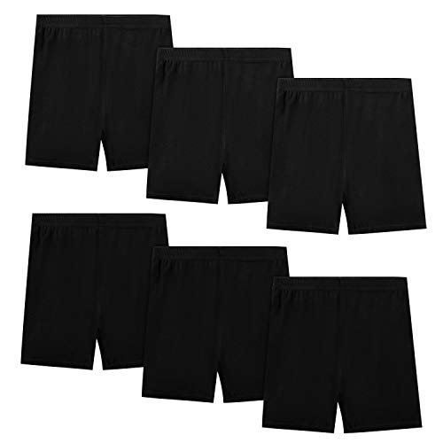 KEREDA Radlerhose Kurze Hose Mädchen Shorts Kinder Kurze Leggings Boxershorts Panty 2-10 Jahre 6 Paar, Schwarz, 2-3 Jahre von KEREDA