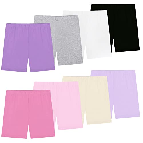 KEREDA Kurze Hose Mädchen Radlerhose Kinder Kurze Leggings Shorts Hosen Sommerhose Sport Boxershorts 2-10 Jahre 8er-Pack 6-7 Jahre D von KEREDA