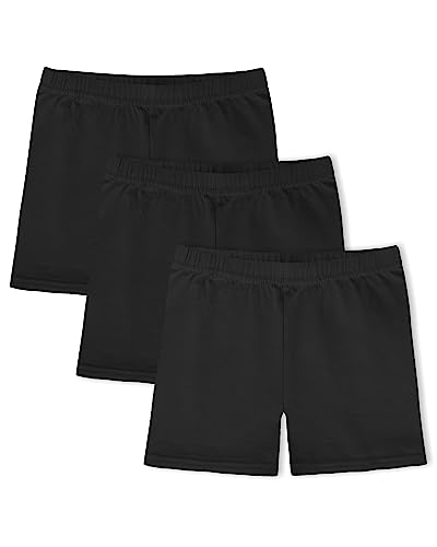 KEREDA Mädchen Kinder Radlerhose Kurze Hose Leggings Shorts Baumwolle 3 Paar,Schwarz,10-12 Jahre von KEREDA