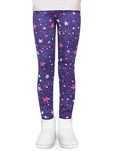 KEREDA Mädchen Leggings Thermo Gefüttert Warme Winter Dicke,C,EU 104-110,Manufacturer 110 von KEREDA