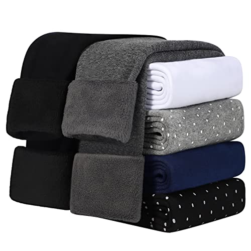 KEREDA Mädchen Leggings Thermo Gefüttert Warme Winter Dicke 2er-Pack,Schwarz/Dunkelgrau,EU 128-134,Manufacturer 130 von KEREDA