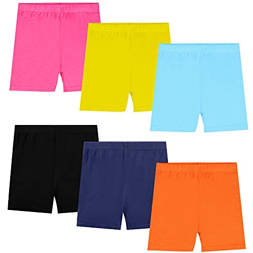 KEREDA Radlerhose Mädchen Kinder Kurze Hose Shorts Kurze Leggings Cycling Panty 2-10 Jahre 6 Paar, E, 2-3 Jahre von KEREDA