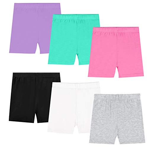 KEREDA Radlerhose Mädchen Kinder Kurze Hose Shorts Kurze Leggings Cycling Panty 2-10 Jahre 6 Paar, F, 2-3 Jahre von KEREDA