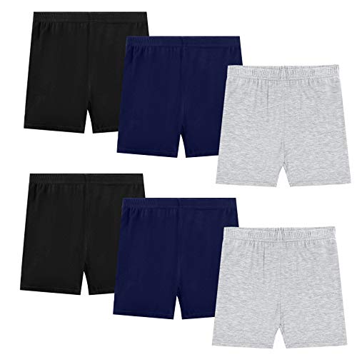 KEREDA Radlerhose Mädchen Kinder Kurze Hose Shorts Kurze Leggings Cycling Panty 2-10 Jahre 6 Paar, G, 2-3 Jahre von KEREDA