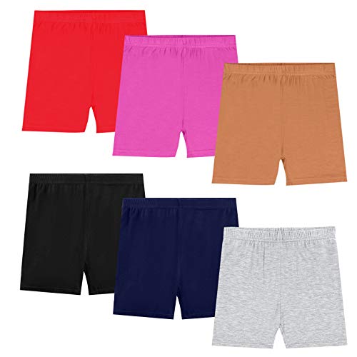 KEREDA Radlerhose Mädchen Kinder Kurze Hose Shorts Kurze Leggings Cycling Panty 2-10 Jahre 6 Paar, A 4-5 Jahre von KEREDA